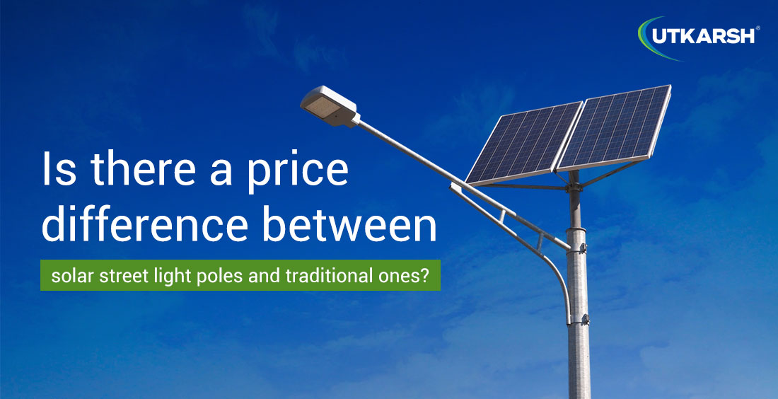 Is there a price difference between solar street light poles and traditional ones?