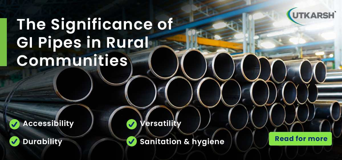 The significance of GI pipes in rural communities  image